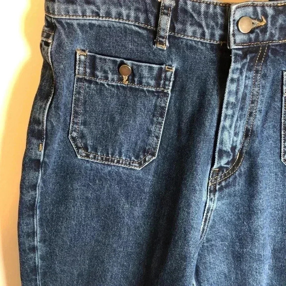 People Tree high waisted jeans.  Size 8 - Picture 2 of 6